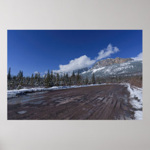 Majestic Views of Castle Mountain Poster