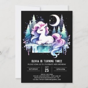 Majestic Watercolor Horse Birthday Invitation