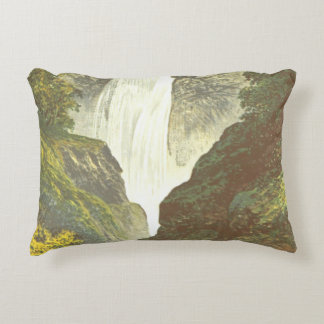Majestic Waterfall Accent Pillow – Nature Landscap