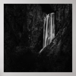 Majestic waterfall Boka in Slovenia Poster
