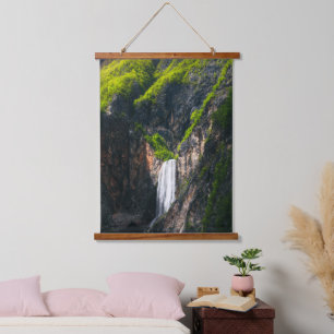 Majestic waterfall Boka in spring glory Hanging Tapestry
