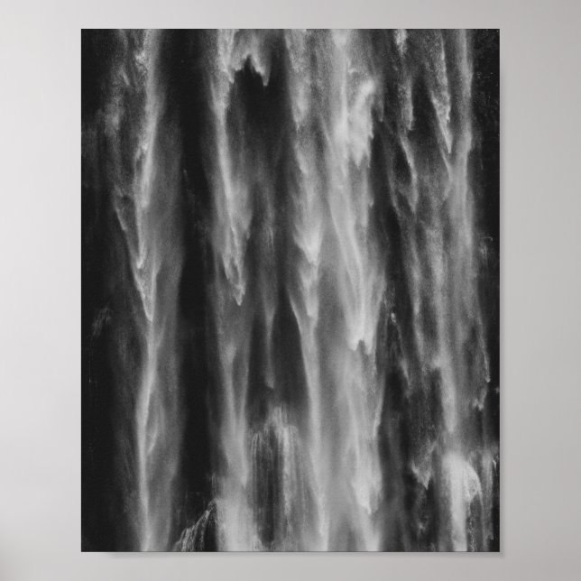 Majestic waterfall Boka, Slovenia upclose Poster (Front)