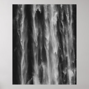 Majestic waterfall Boka, Slovenia upclose Poster