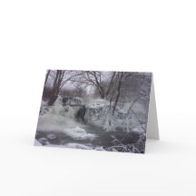 Majestic Waterfall Christmas Card