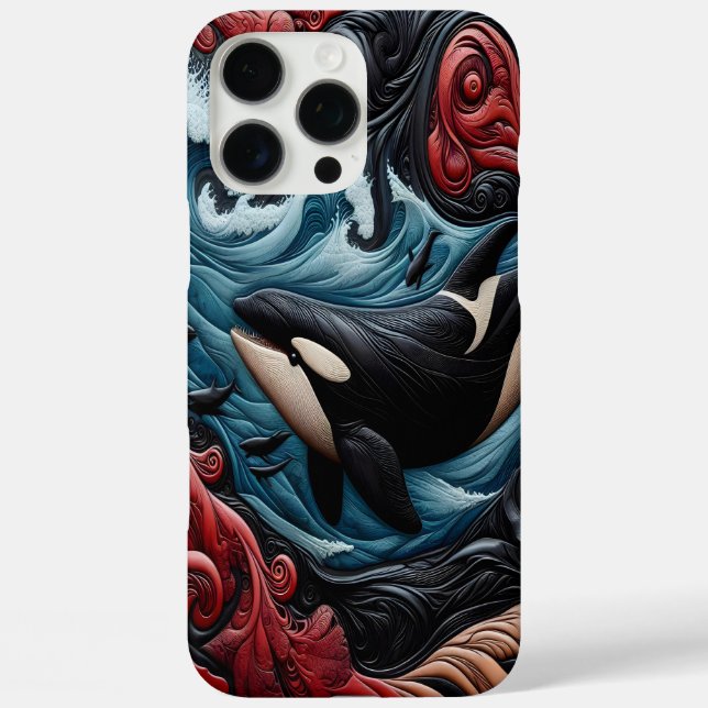 Majestic Whales: Sea’s Embrace Case-Mate iPhone Case (Back)