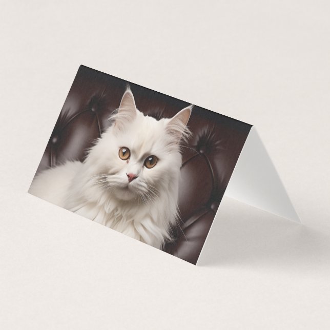 Majestic white cat (Front)
