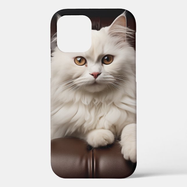 Majestic white cat Case-Mate iPhone case (Back)