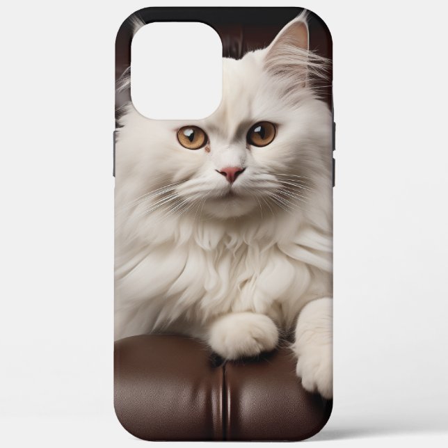 Majestic white cat Case-Mate iPhone case (Back)