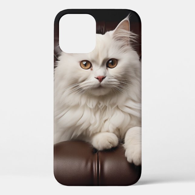 Majestic white cat Case-Mate iPhone case (Back)