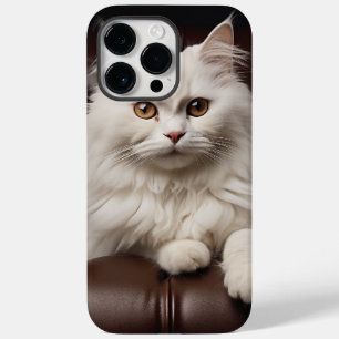 Majestic white cat Case-Mate iPhone 14 pro max case