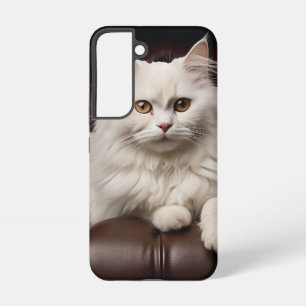 Majestic white cat samsung galaxy case