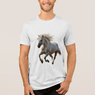 Majestic White Stallion  Tri-Blend Shirt