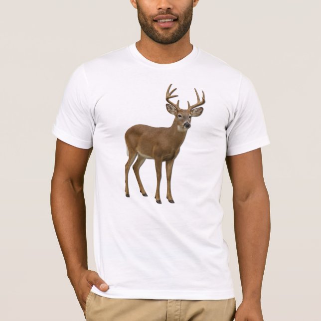 MAJESTIC WHITE-TAILED DEER. SAMER BRASIL T-Shirt (Front)