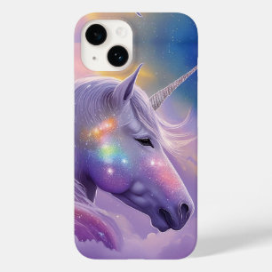 Majestic White Unicorn Rainbow Glitter Sparkles  Case-Mate iPhone 14 Case
