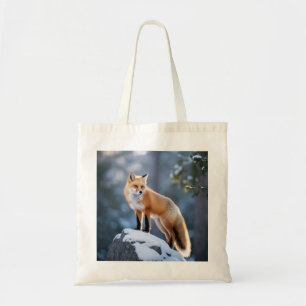 Majestic Winter Fox Photography Tote Bag