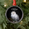 Majestic winter snowy owl monogram custom name