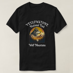 Majestic Wolf Amidst Mountain Peaks T-Shirt