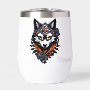 Majestic wolf head, finished in a deep,