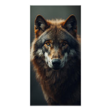 Majestic Wolf Portrait Strength & Royal Confidence