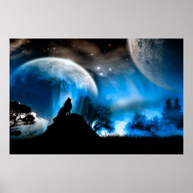 Majestic Wolf Poster (Front)