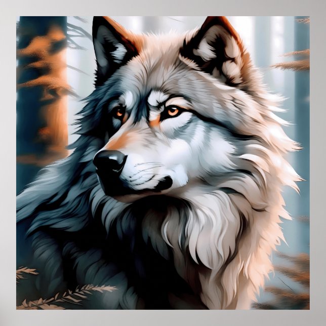 Majestic Wolf: The Spirit of the Wild Poster (Front)