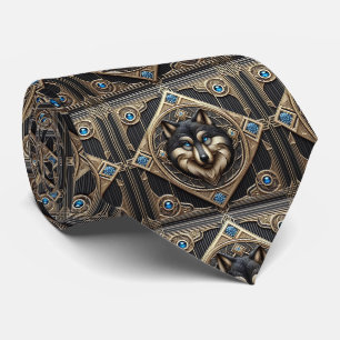 Majestic Wolf Tie Masculine Men's Fashion
