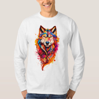 Majestic Wolf – Vibrant Spirit T-Shirt
