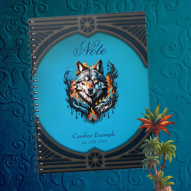 Majestic wolf's head  notebook (Creator Uploaded)