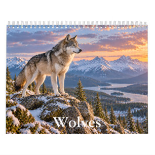 Majestic Wolves Scenic Wildlife Calendar