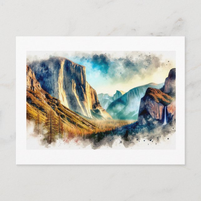 Majestic Yosemite Landscape,  Postcard (Front)