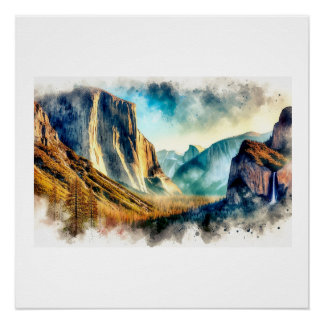 Majestic Yosemite Landscape,  Poster