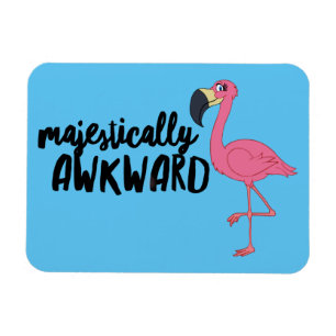 Majestically Awkward Flamingo 3"x4" Photo Magnet
