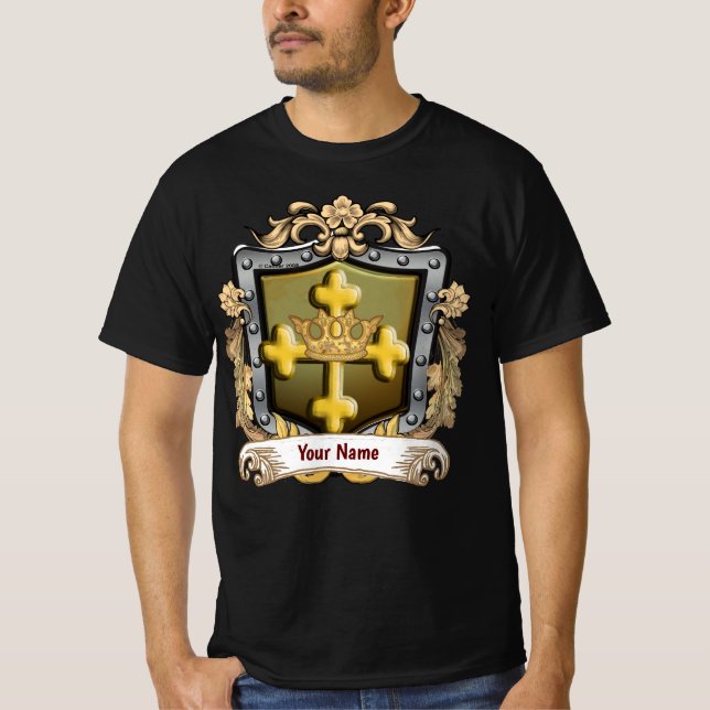 Majesty Family Crest Surname T-Shirt (Front)