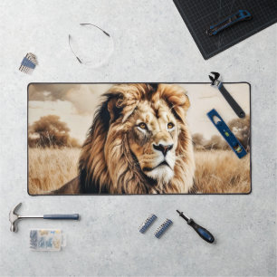 Majesty in Earthy Tones Desk Mat