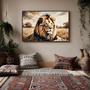 Majesty in Earthy Tones Poster