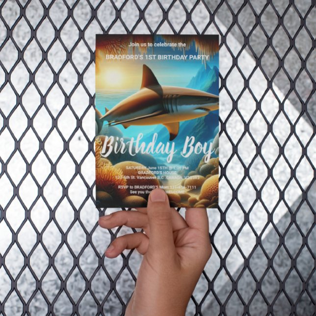 Majesty of the Deep Birthday invite Postcard (Creator Uploaded)