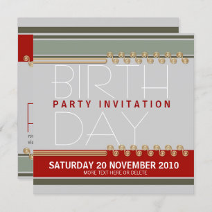 Majeztik Party Birthday Invitation