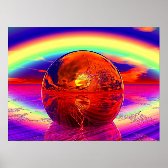 Majical Sun Set Poster (Front)