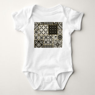 Majolica tile Islamic motifs. Baby Bodysuit