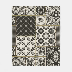Majolica tile Islamic motifs. Fleece Blanket