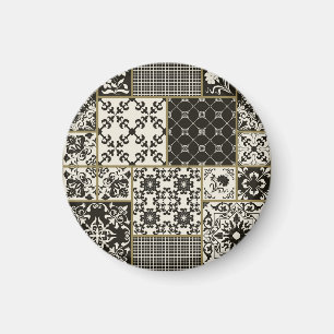 Majolica tile Islamic motifs. Magnet