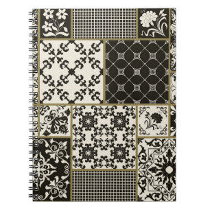 Majolica tile Islamic motifs. Notebook