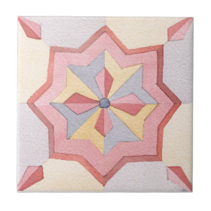 Majolica Watercolor Ceramic Tile