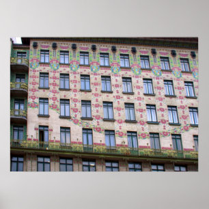 Majolikahaus Vienna Austria Poster