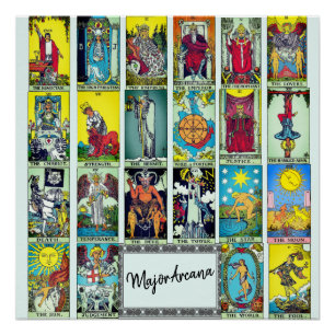 Major Arcana Tarot Acrylic Print