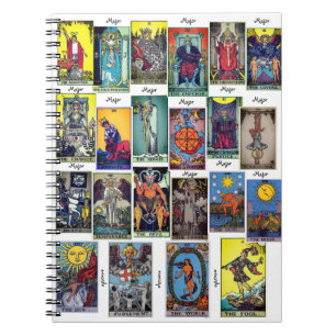 Major Arcana Tarot Spiral Notebook