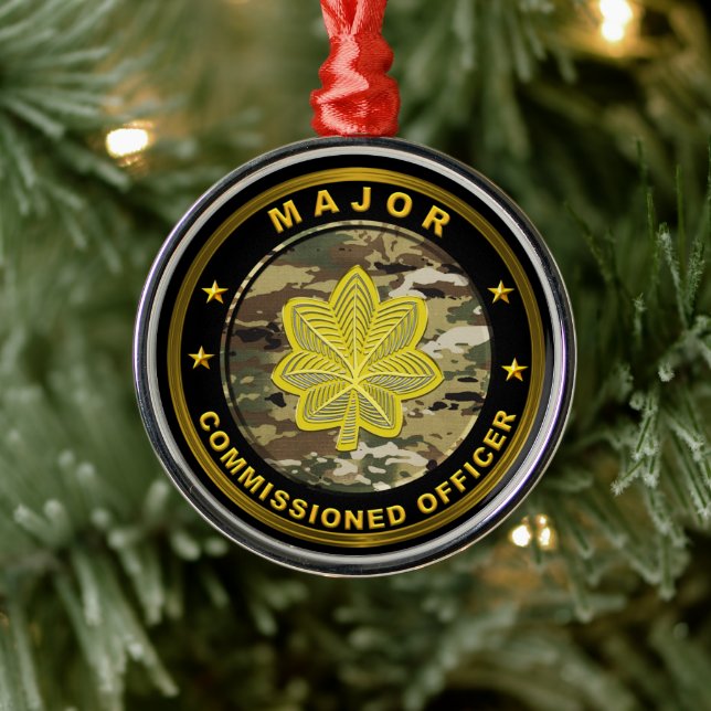Major Army Metal Ornament (Tree)