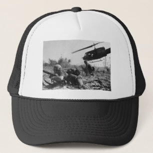Major Crandall's UH-1D Helicopter in Vietnam War Trucker Hat