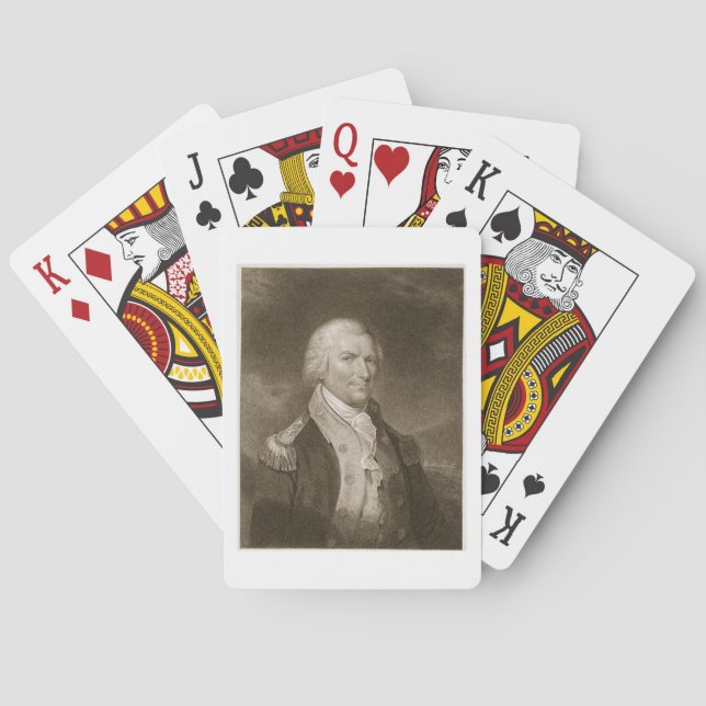 Major General Arthur St. Clair, engraved by Edward Playing Cards (Back)