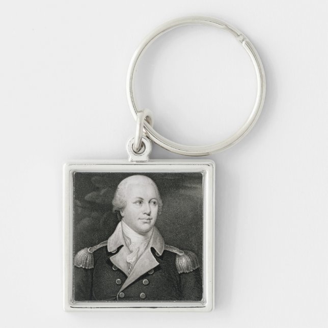 Major General Nathaniel Greene (1742-86), engraved Key Ring (Front)